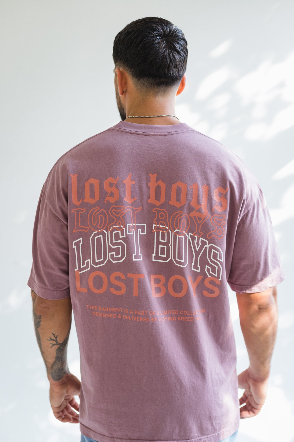 ”ESSENTIAL STACK” PREMIUM OVERSIZED TEE IN MAUVE